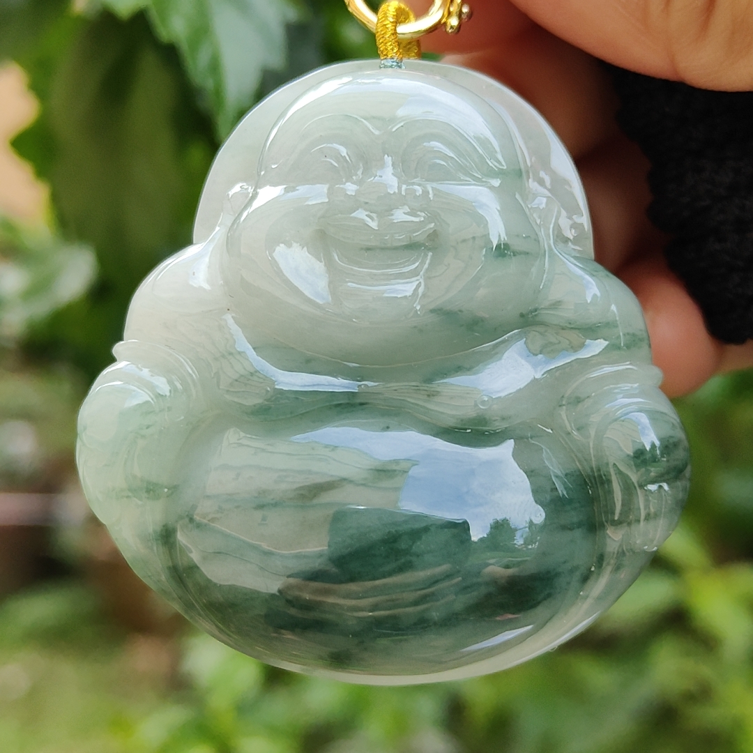 ハニーイエロー仏様シャー太翠ペンダント ハニーイエロー仏様シャー太翠ペンダント