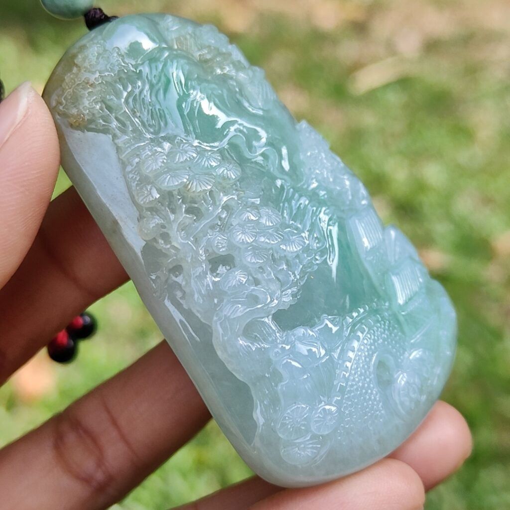 Jadeite Jade Pendants Video (Three) 4 jadeite jade pendants video three - scenery pendant