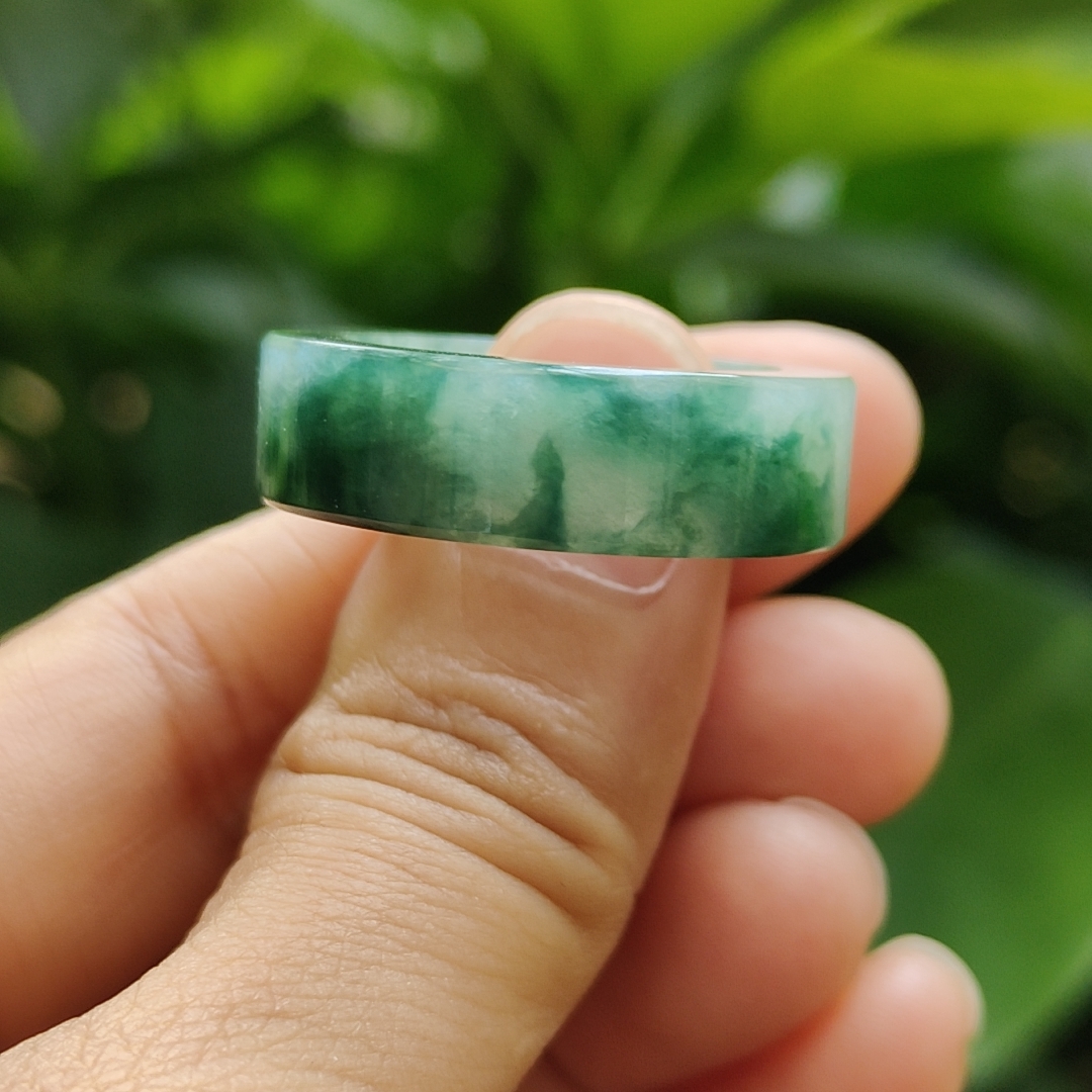 Green Square Ring