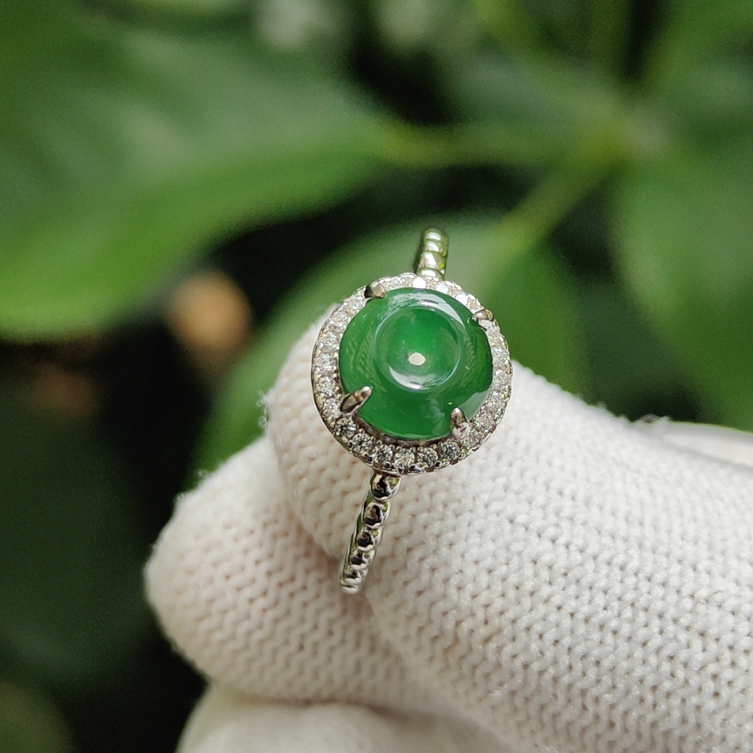 再値下げ！玉たま　翡翠　JADE ゴールド？　指輪　リング　9.5号　新品 翡翠の指輪：シンガポール2025の詳細を紹介するギャラリー