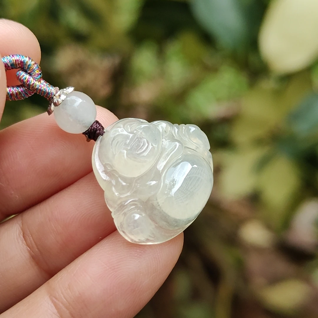 Mặt dây chuyền ngọc bích Jadeite - Phật Milo